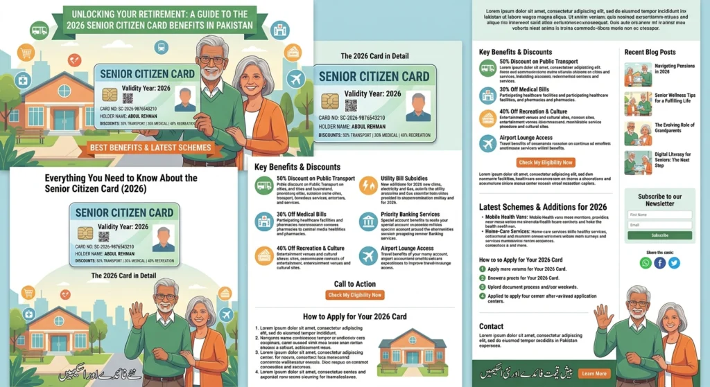 Senior Citizen Card 2026 – Apply Online, Eligibility & Benefits